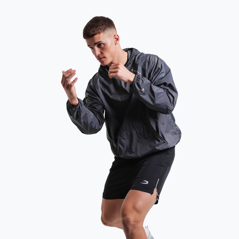 Pánska vetrovka Boxraw Genaro Oversized Windbreaker Hoodie charcoal 4