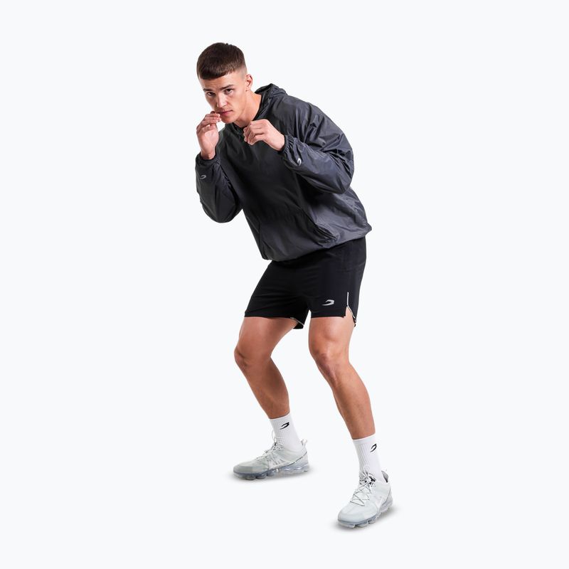 Pánska mikina BOXRAW Genaro Oversized Windbreaker Hoodie charcoal 2