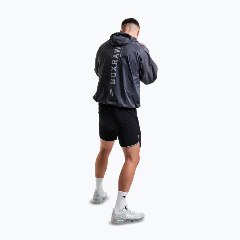 Pánska mikina BOXRAW Genaro Oversized Windbreaker Hoodie charcoal 3