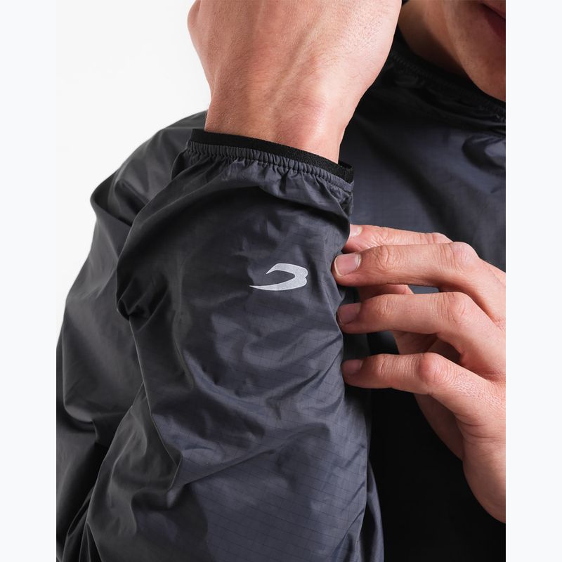 Pánska mikina BOXRAW Genaro Oversized Windbreaker Hoodie charcoal 9