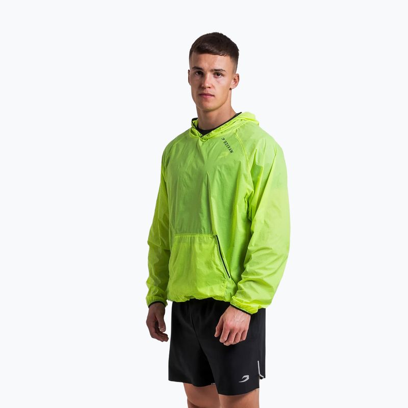 Pánska vetrovka BOXRAW Genaro Oversized Windbreaker Hoodie neon žltá