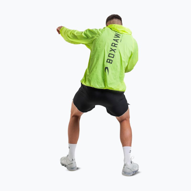 Pánska vetrovka BOXRAW Genaro Oversized Windbreaker Hoodie neon žltá 2