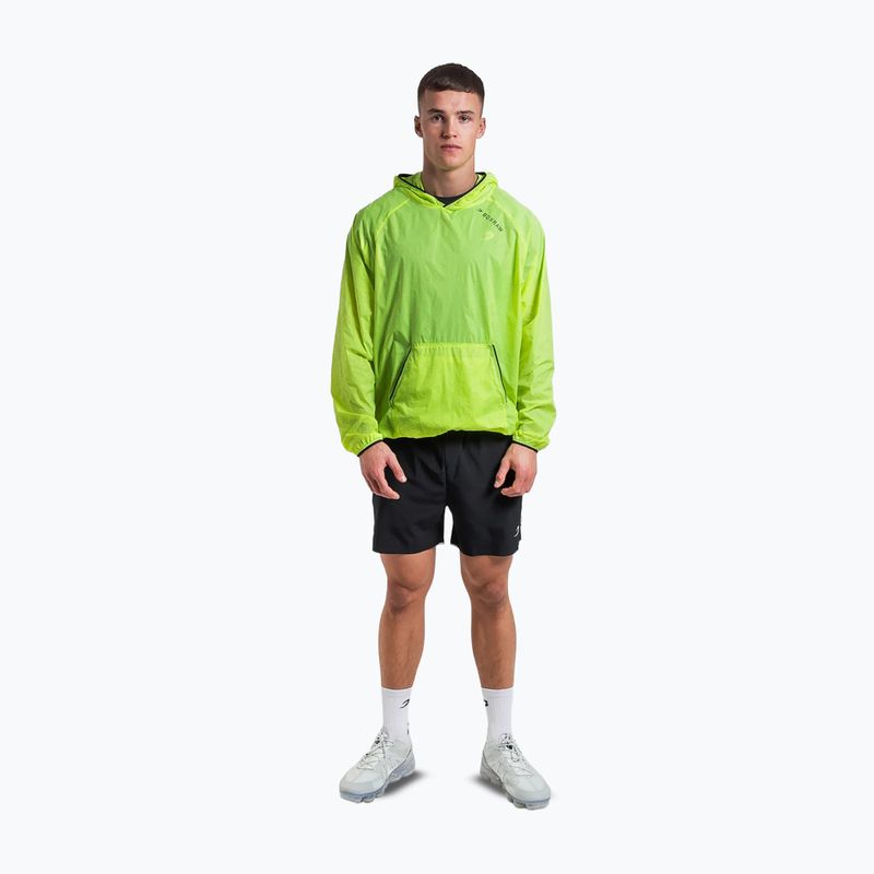 Pánska vetrovka BOXRAW Genaro Oversized Windbreaker Hoodie neon žltá 3