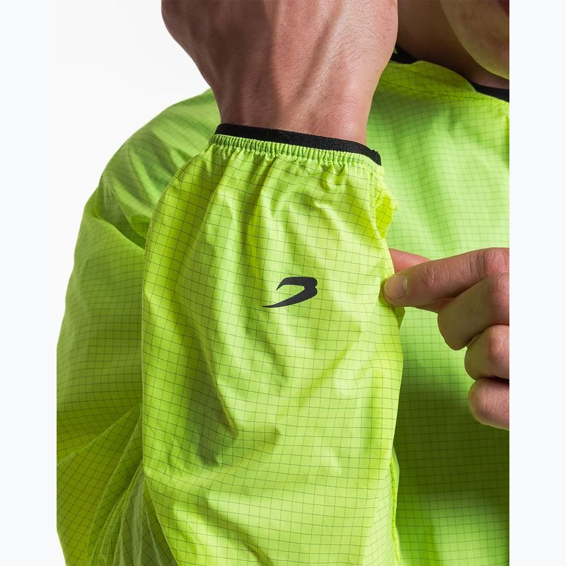 Pánska vetrovka BOXRAW Genaro Oversized Windbreaker Hoodie neon žltá 9