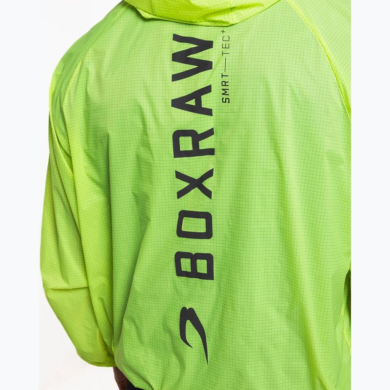 Pánska vetrovka BOXRAW Genaro Oversized Windbreaker Hoodie neon žltá 10