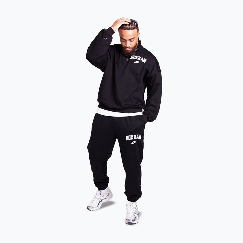 Pánska mikina BOXRAW East Street 1/4 Zip black 2