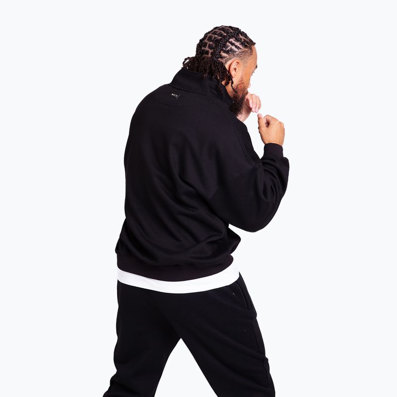 Pánska mikina BOXRAW East Street 1/4 Zip black 3