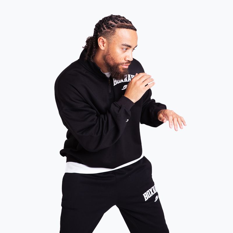 Pánska mikina BOXRAW East Street 1/4 Zip black 4
