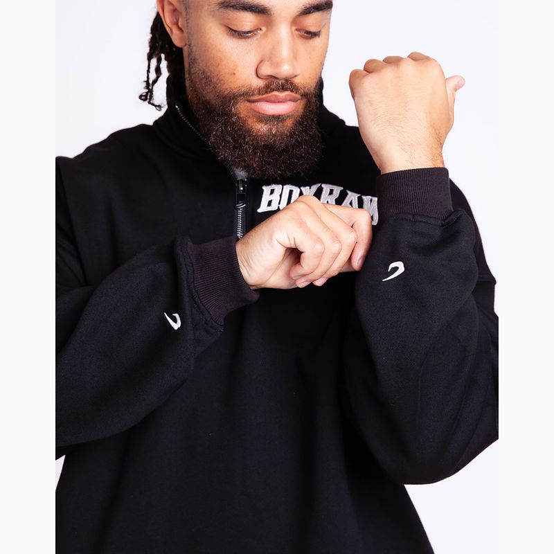 Pánska mikina BOXRAW East Street 1/4 Zip black 8
