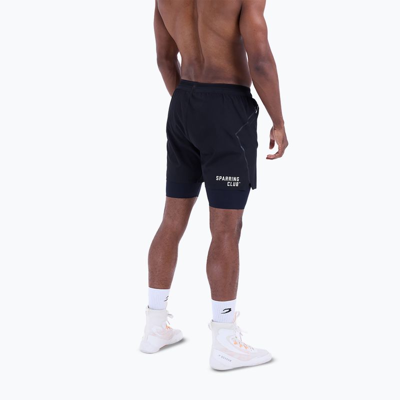 Pánske tréninkové šortky BOXRAW Sparring Club 2-in-1 black 3