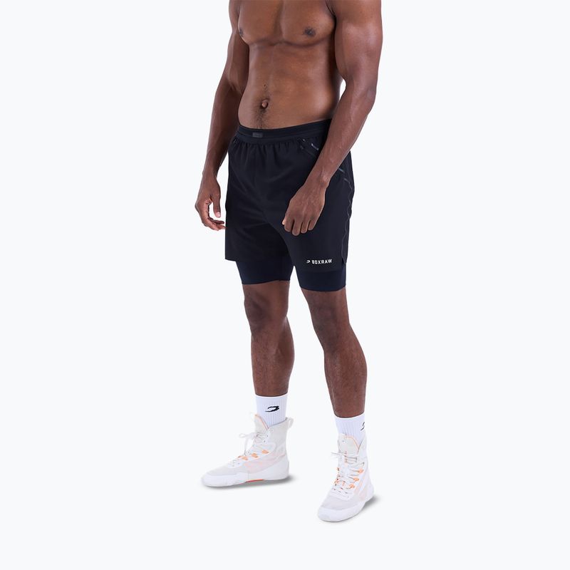 Pánske tréninkové šortky BOXRAW Sparring Club 2-in-1 black 4
