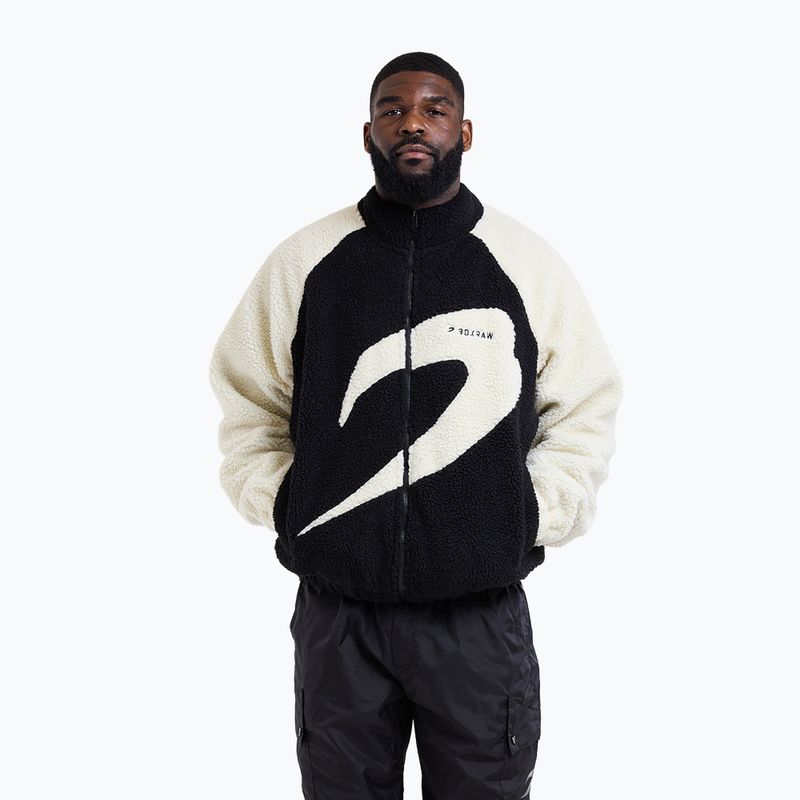 Pánska bunda Boxraw Walker Sherpa black/cream 4