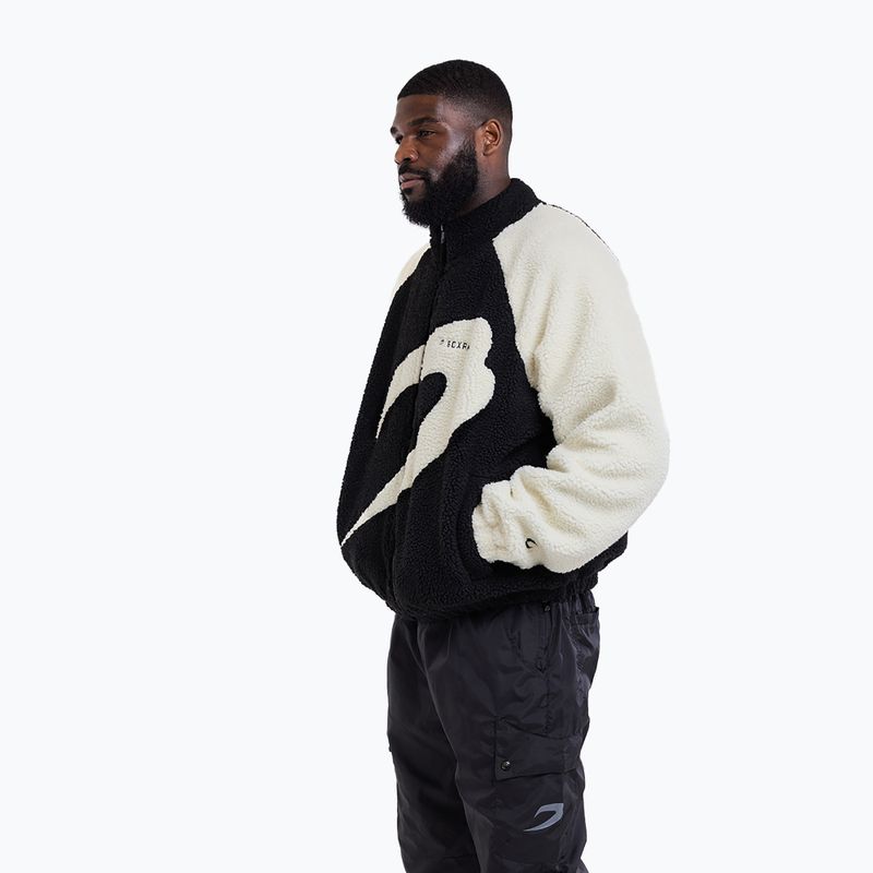 Pánska bunda Boxraw Walker Sherpa black/cream 5