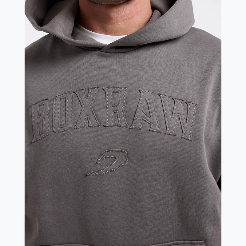 Pánska mikina BOXRAW East Street Hoodie distressed grey 6