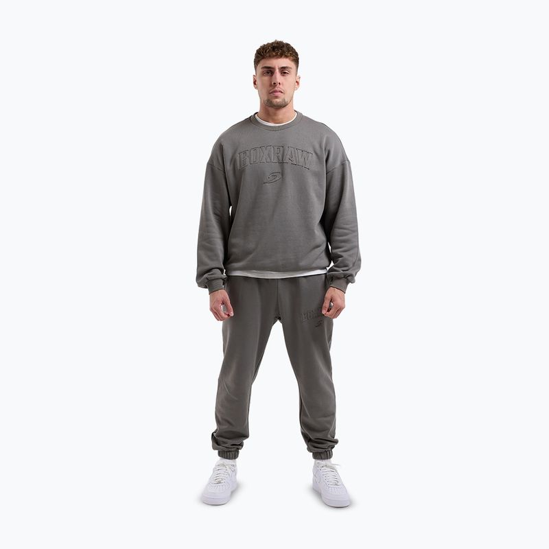 Pánska mikina Boxraw East Street Sweatshirt distressed grey 2