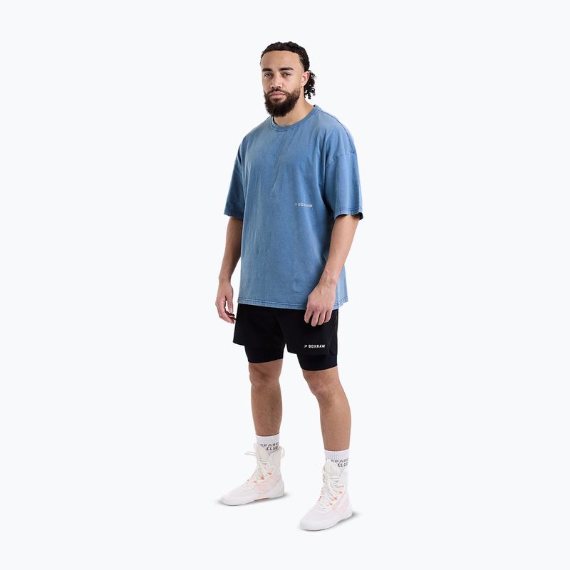 Pánske tričko BOXRAW Sparring Club Oversized washed baby blue 2