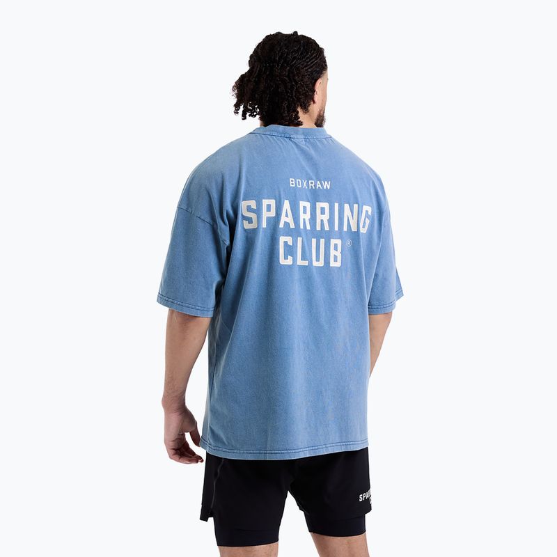 Pánske tričko BOXRAW Sparring Club Oversized washed baby blue 3