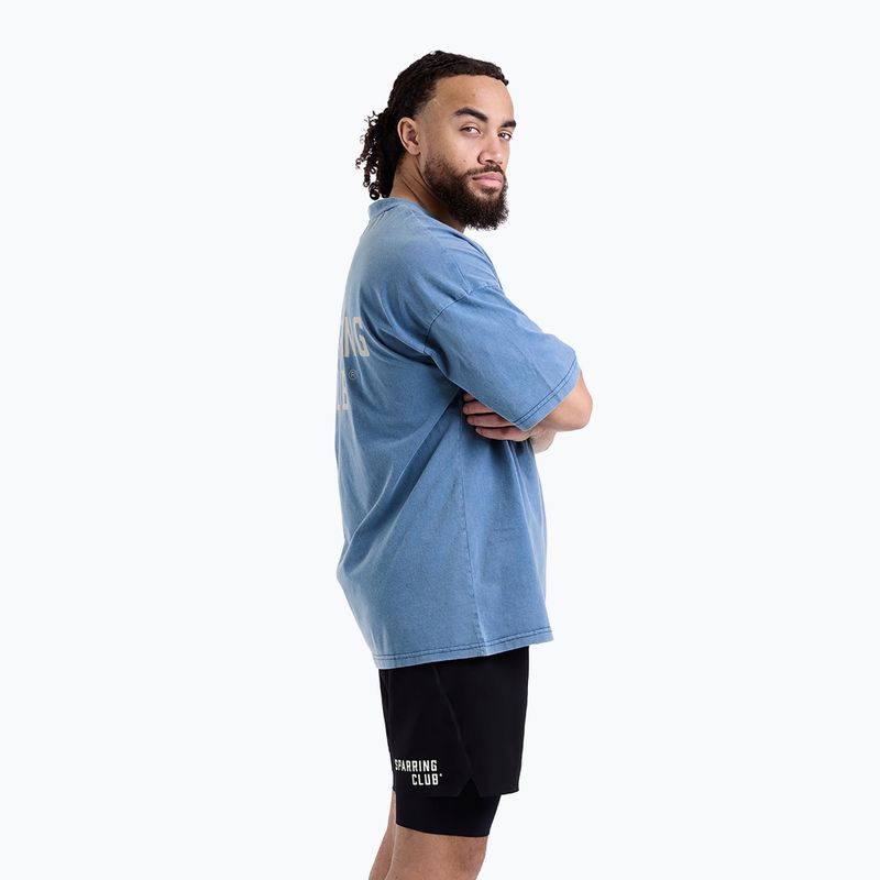 Pánske tričko BOXRAW Sparring Club Oversized washed baby blue 4