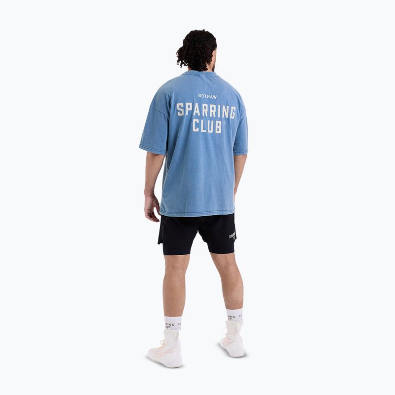 Pánske tričko BOXRAW Sparring Club Oversized washed baby blue 7