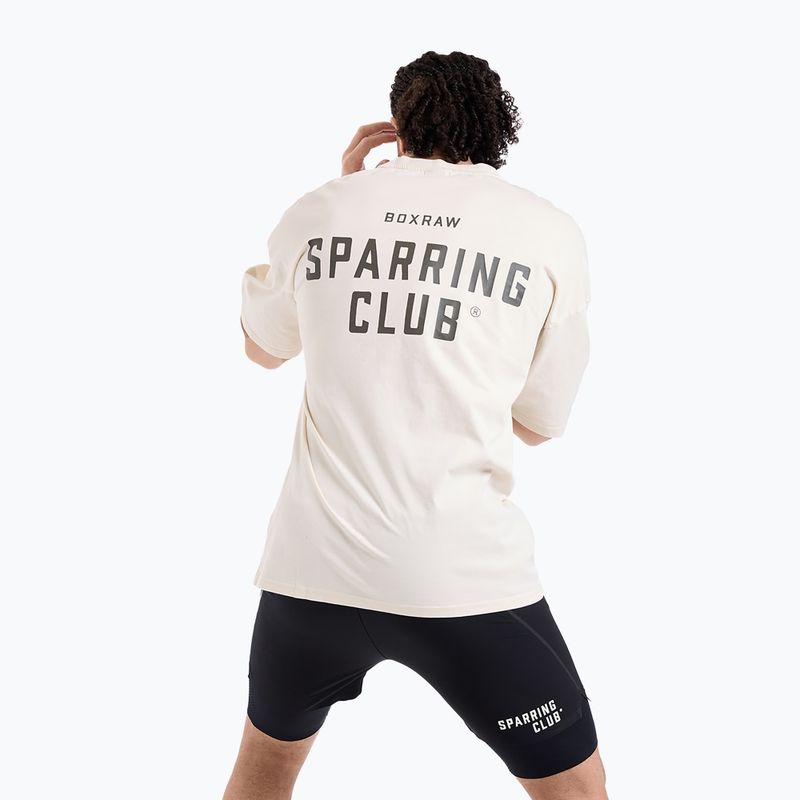 Pánske tričko BOXRAW Sparring Club Oversized washed beige 6
