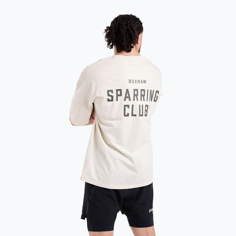 Pánske tričko BOXRAW Sparring Club Oversized washed beige 7