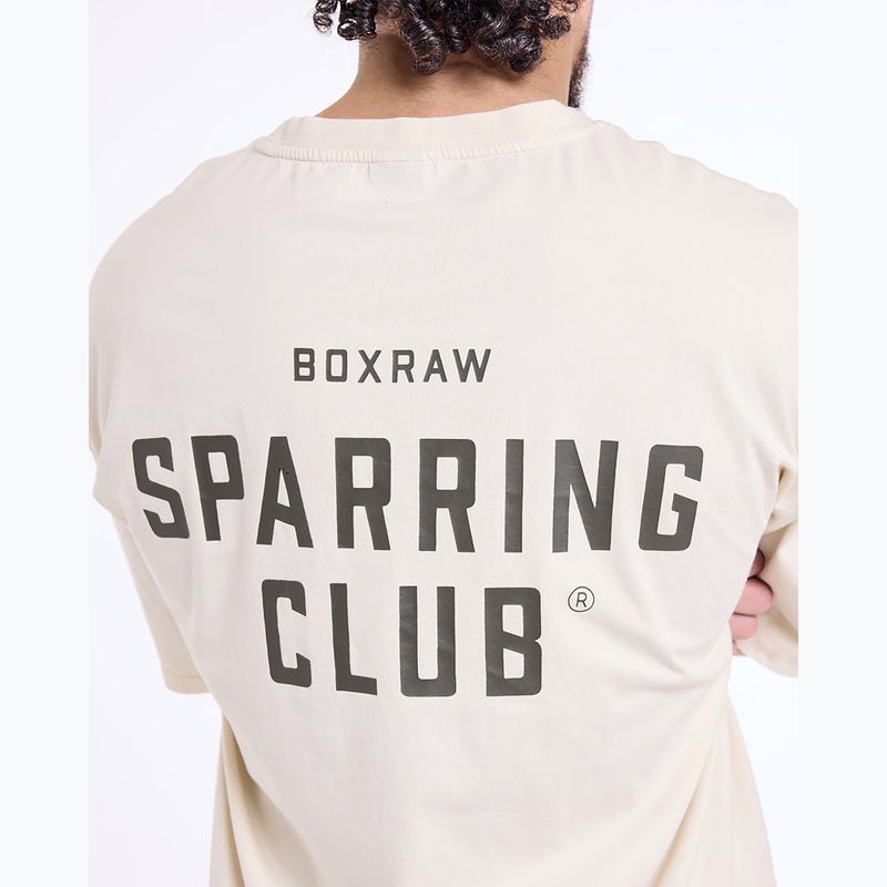 Pánske tričko BOXRAW Sparring Club Oversized washed beige 9