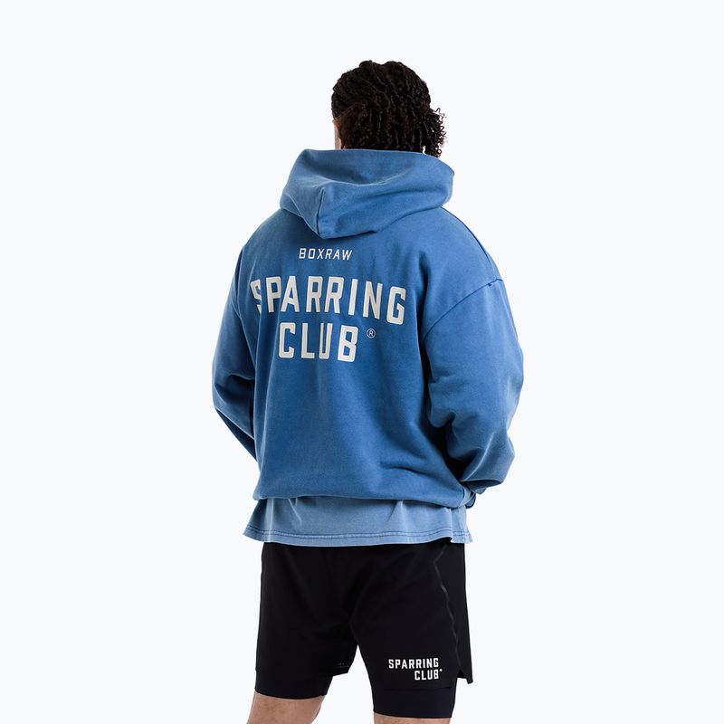 Pánska mikina BOXRAW Sparring Club Oversized Hoodie washed baby blue 3