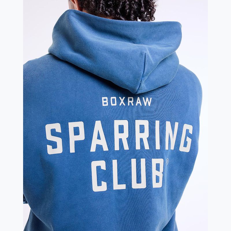 Pánska mikina BOXRAW Sparring Club Oversized Hoodie washed baby blue 9