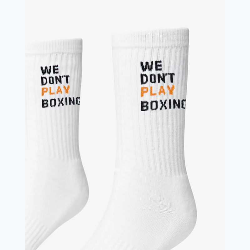 Pánske ponožky BOXRAW We Don't Play Boxing Crew 3 pairs white 4