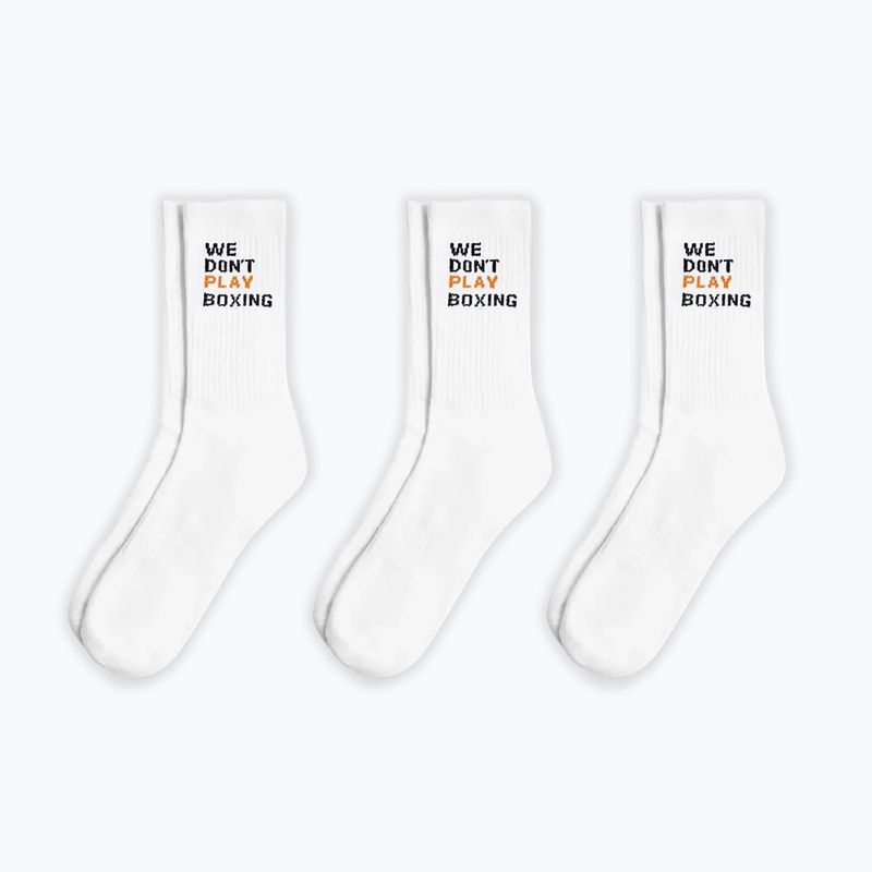 Pánske ponožky BOXRAW We Don't Play Boxing Crew 3 pairs white 5