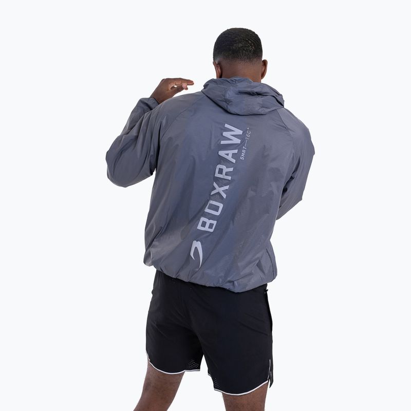 Pánska bunda BOXRAW Genaro Zip Up Windbreaker charcoal 3