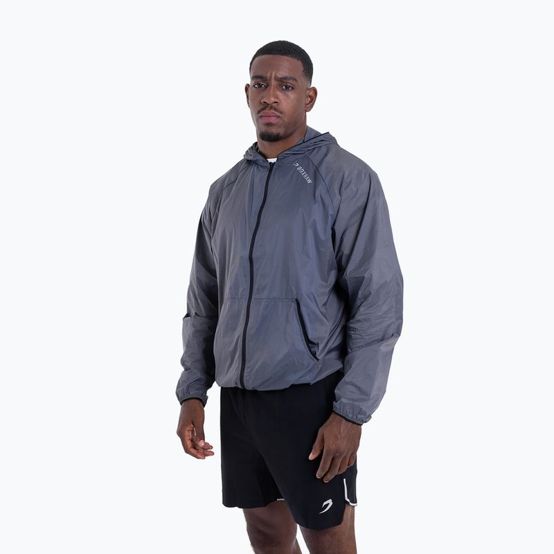 Pánska bunda BOXRAW Genaro Zip Up Windbreaker charcoal 4