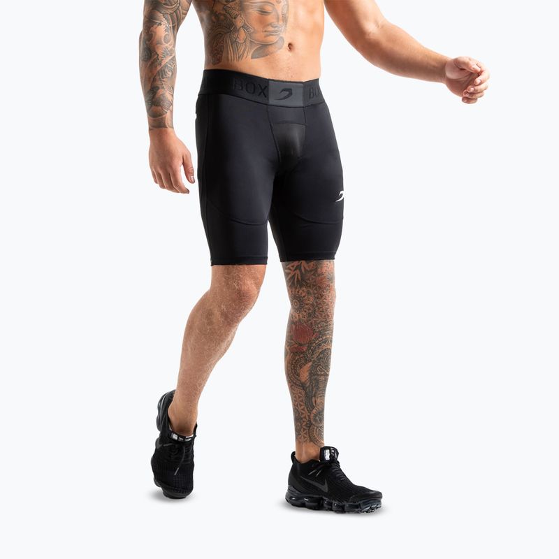 Pánske tréninkové šortky BOXRAW Saddler Compression black 4