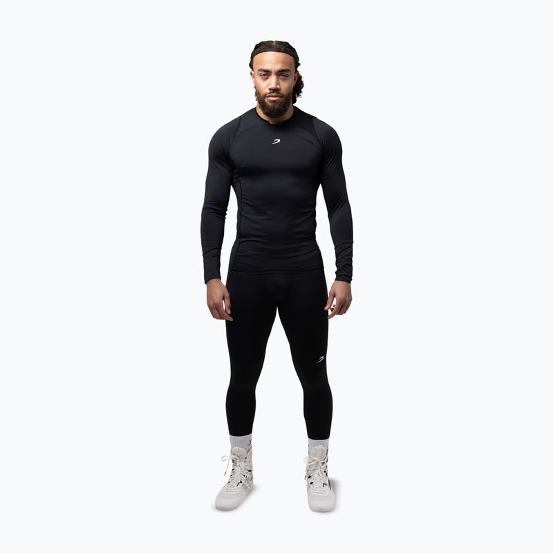 Pánske tričko longsleeve BOXRAW Saddler Compression black 2