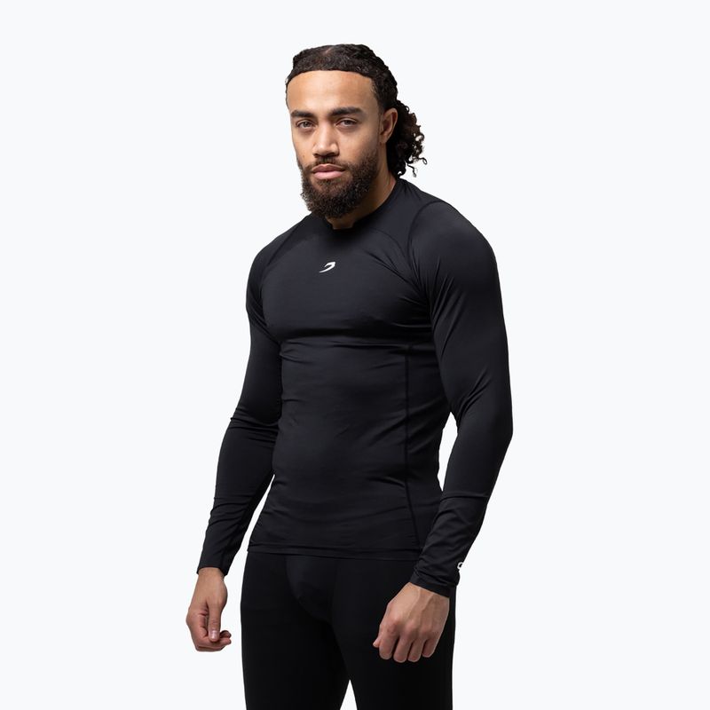 Pánske tričko longsleeve BOXRAW Saddler Compression black 4