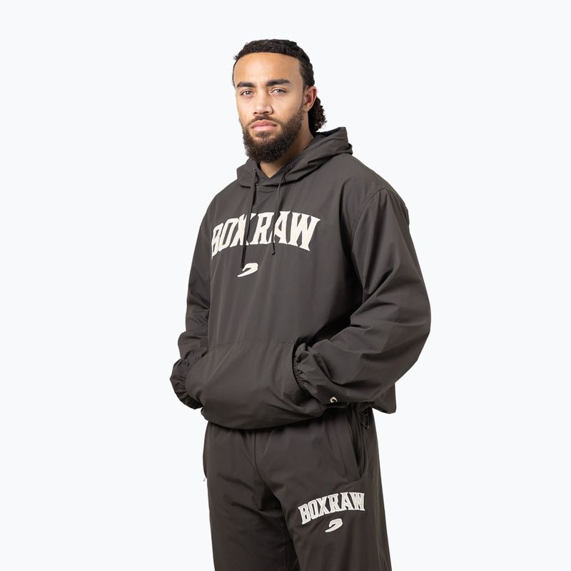 Pánska mikina BOXRAW East Street Shell Hoodie charcoal 4