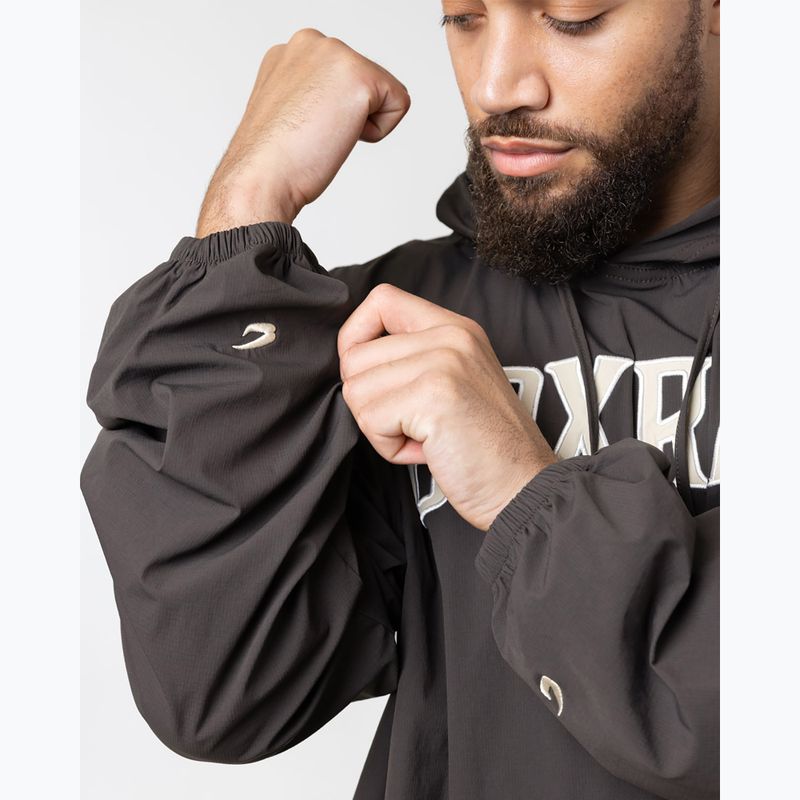 Pánska mikina BOXRAW East Street Shell Hoodie charcoal 5