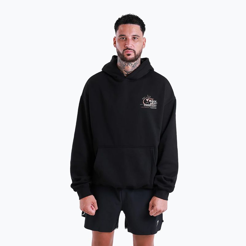 Pánska mikina BOXRAW Hook Right Goodnight Oversized Hoodie black
