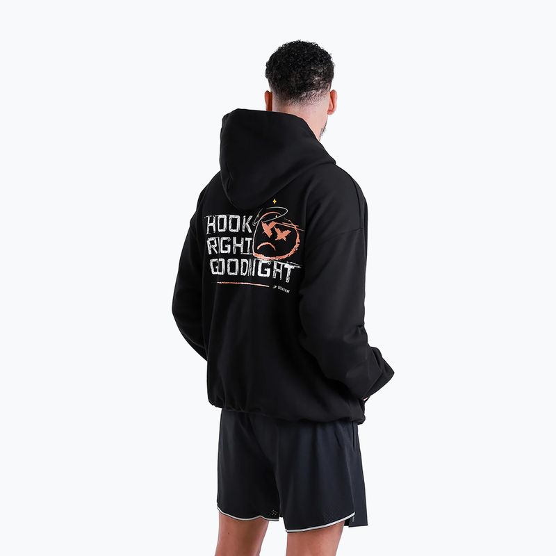 Pánska mikina BOXRAW Hook Right Goodnight Oversized Hoodie black 5