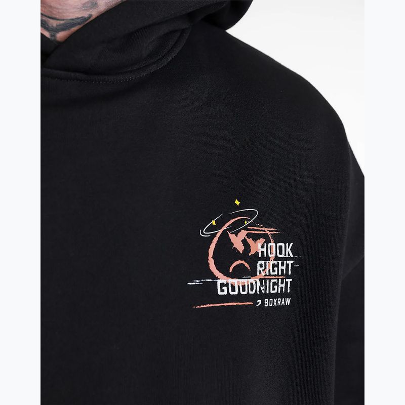 Pánska mikina BOXRAW Hook Right Goodnight Oversized Hoodie black 7