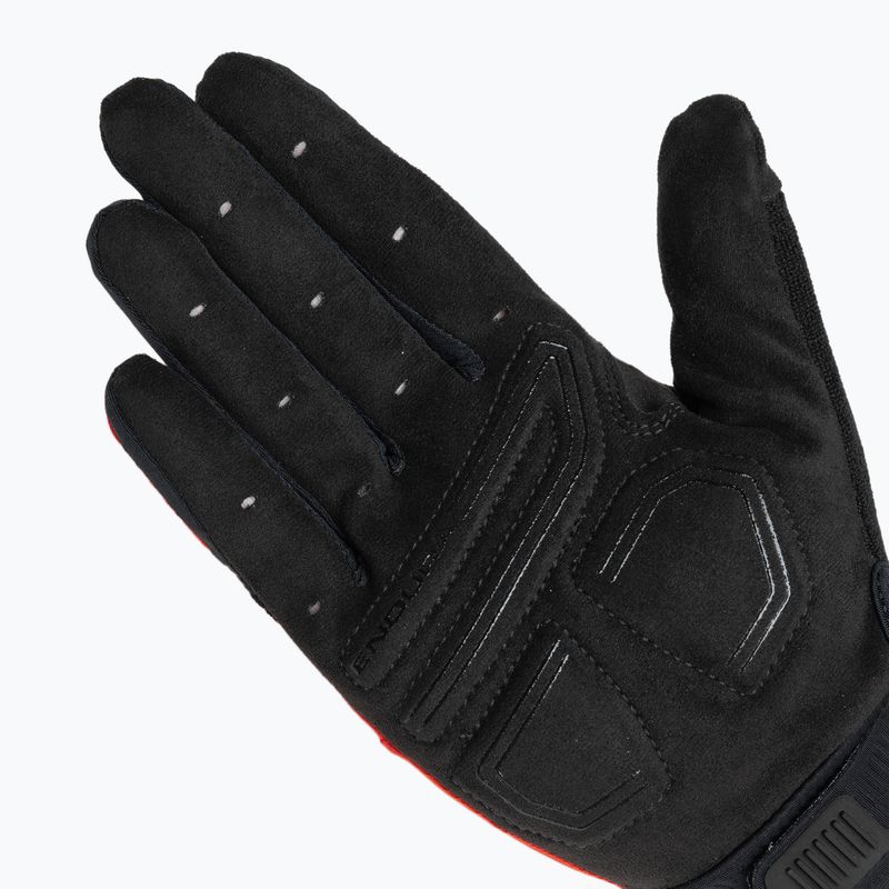 Cyklistické rukavice Endura Loop Full Finger plameňovo červené 5