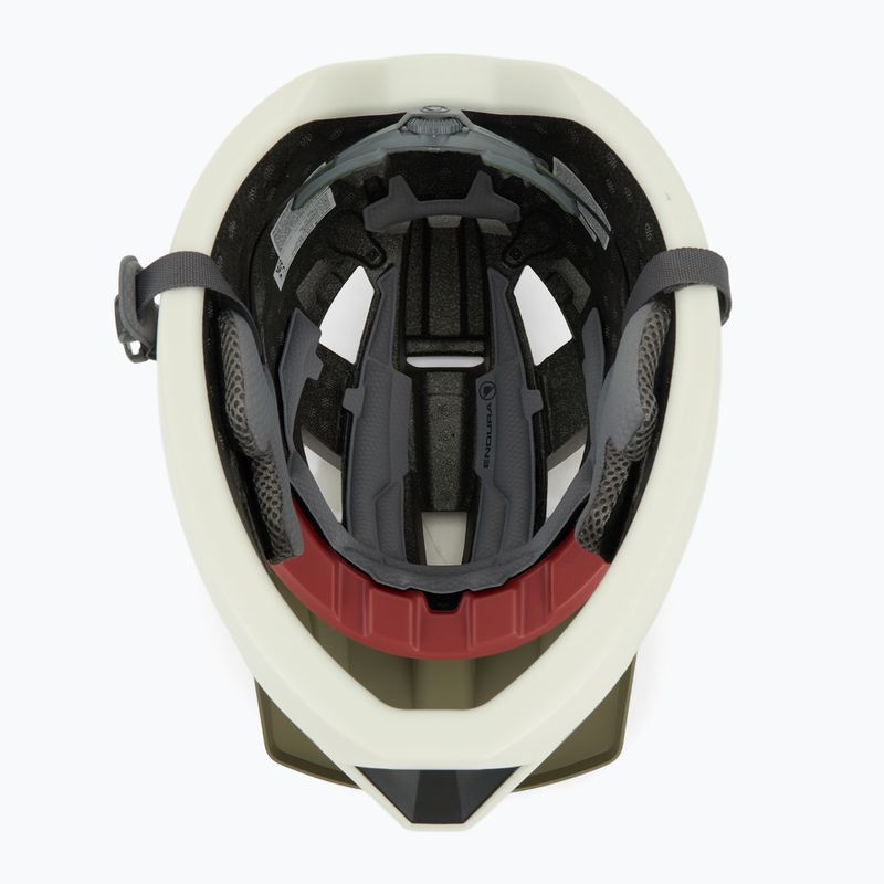 Cyklistická prilba Endura Singletrack Full Face tvídová zelená 5