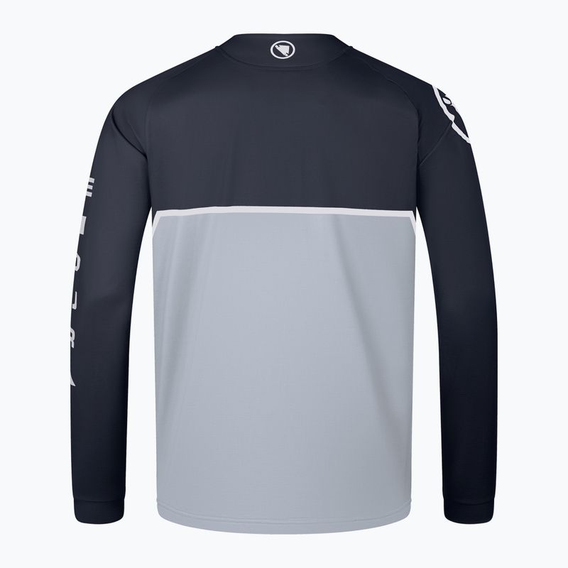 Pánske cyklistické tričko s dlhým rukávom Endura Core Printed black 2