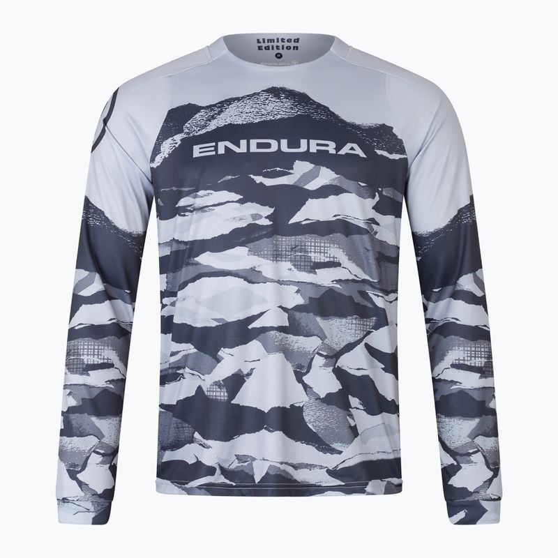 Pánske cyklistické tričko Endura Mountain Camo Ltd s dlhým rukávom čierne 4
