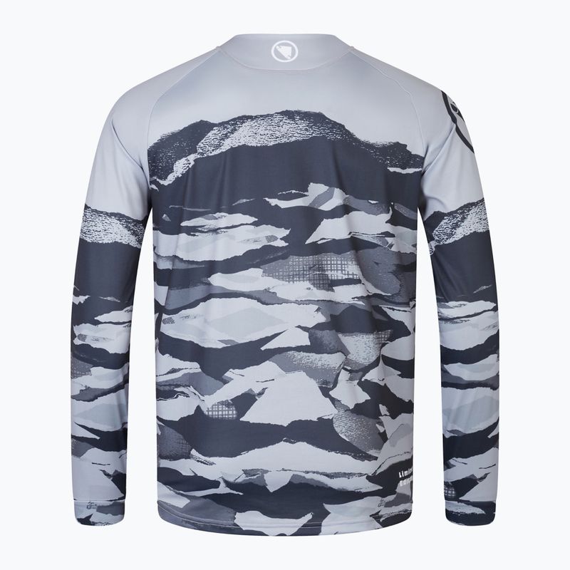 Pánske cyklistické tričko Endura Mountain Camo Ltd s dlhým rukávom čierne 5