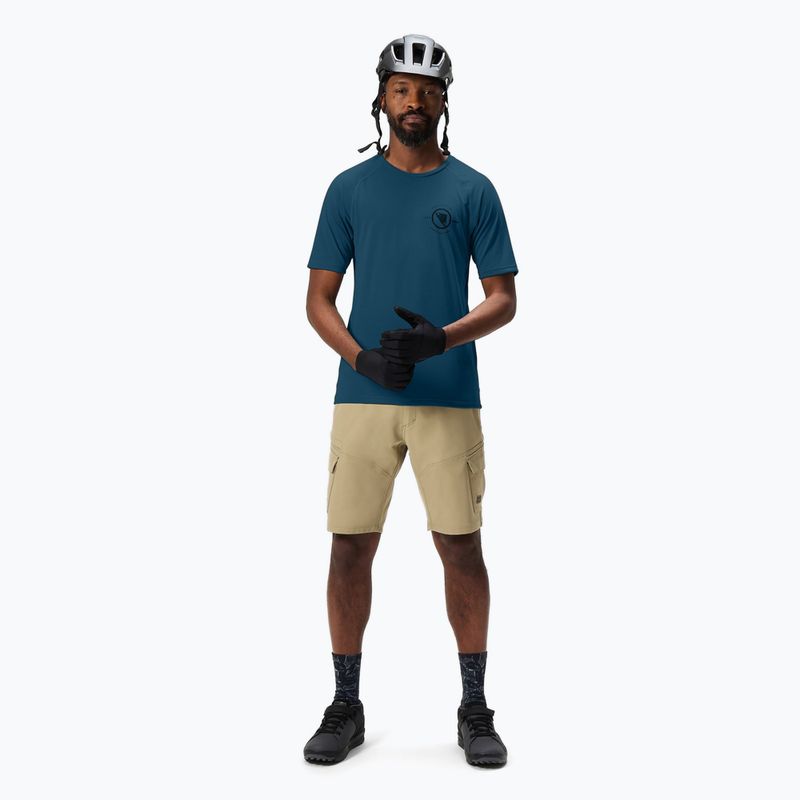 Pánsky cyklistický dres Endura Loop Tech barra blue 2