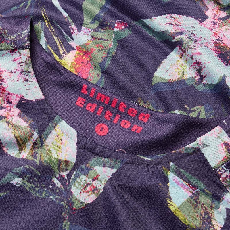 Dámske cyklistické tričko s dlhým rukávom Endura Floral Ltd W bramble 6