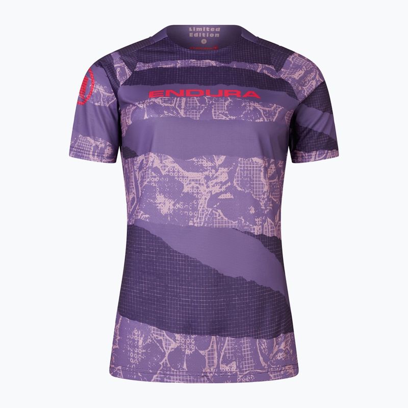 Dámsky cyklistický dres Endura Patchwork Ltd W bramble 4