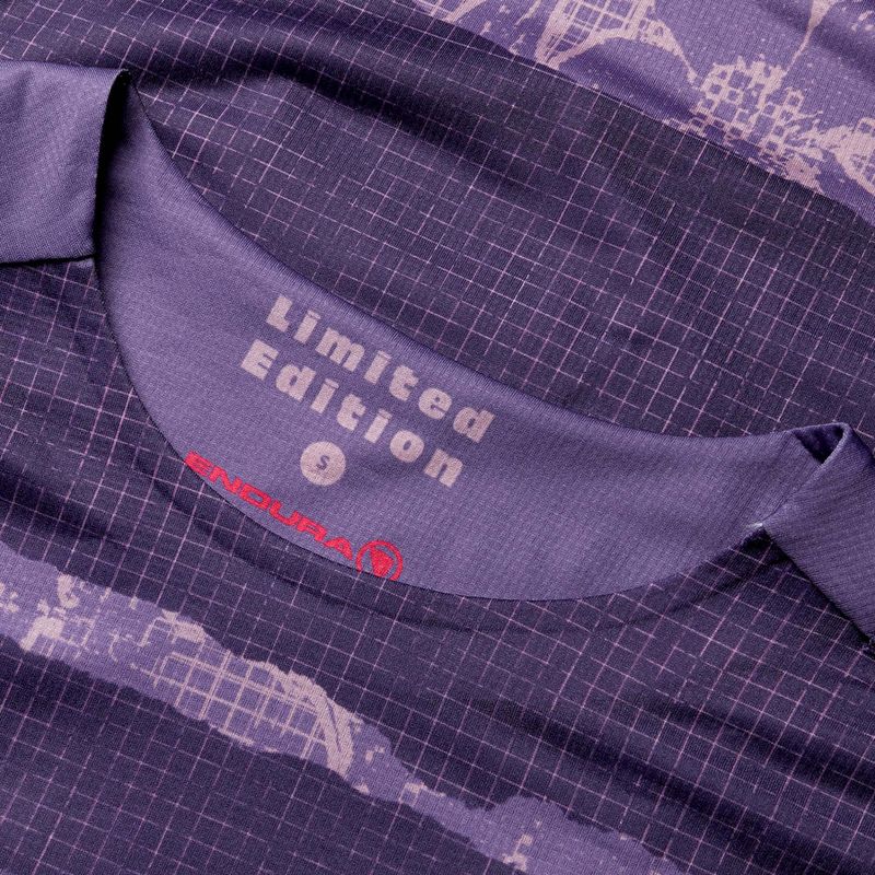 Dámsky cyklistický dres Endura Patchwork Ltd W bramble 6