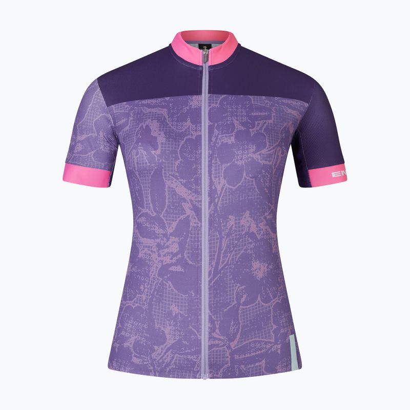 Dámsky cyklistický dres Endura Floral FS260 W bramble 4